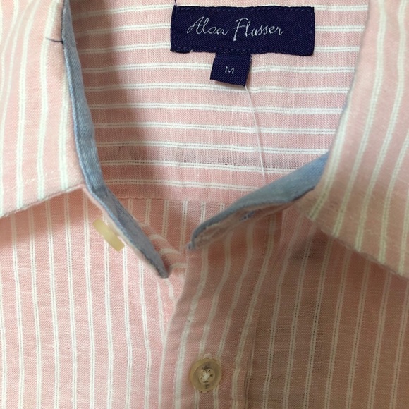 Alan Flusser Linen Cotton Long Sleeve Shirt. - Picture 4 of 11
